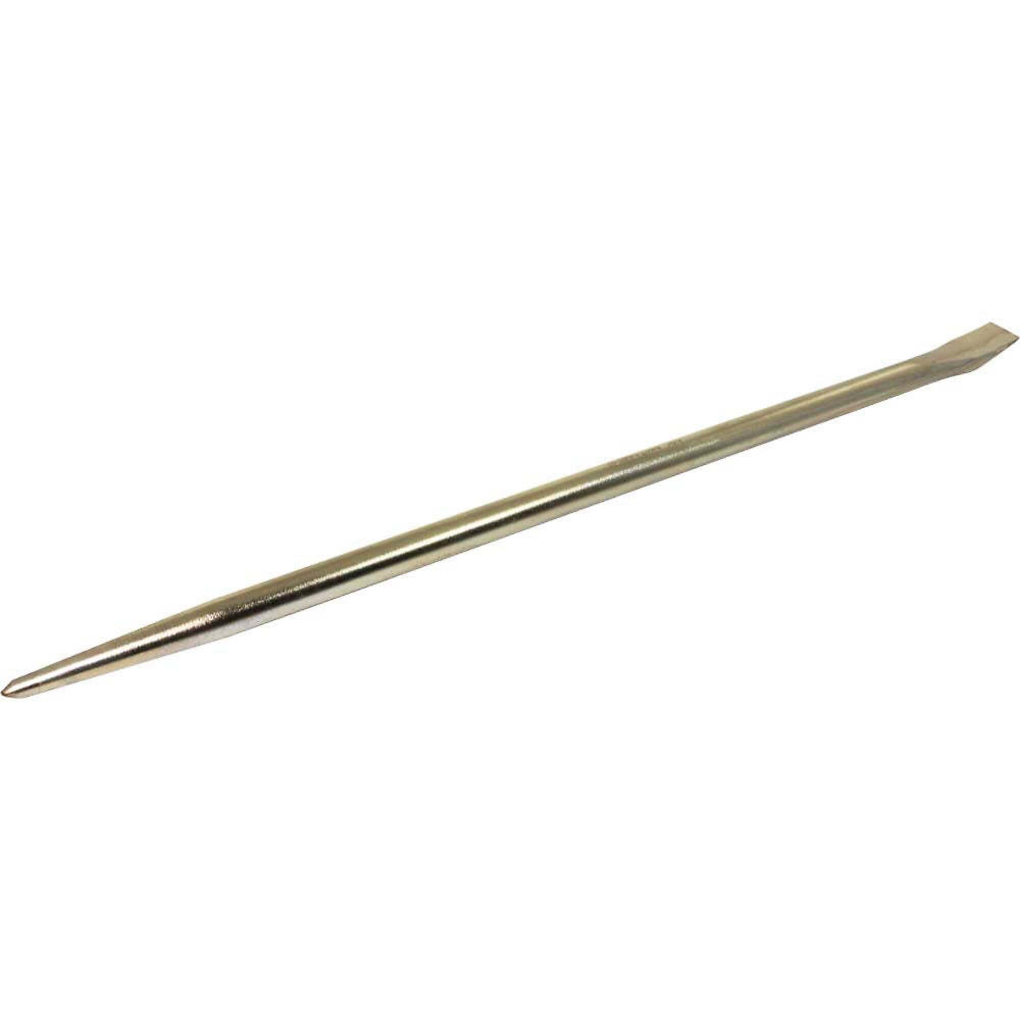 Gray Tools Pinch Bar, 7/8" Width Of Cut X 3/4" Shank X 24" Long, Nickel Plate Finish